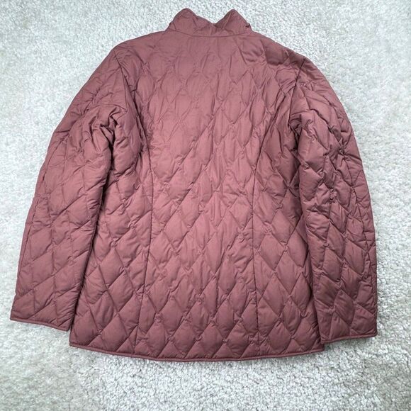 Eddie Bauer Goose Down Quilted Jacket Mauve Pink Small Petite - Picture 2 of 7
